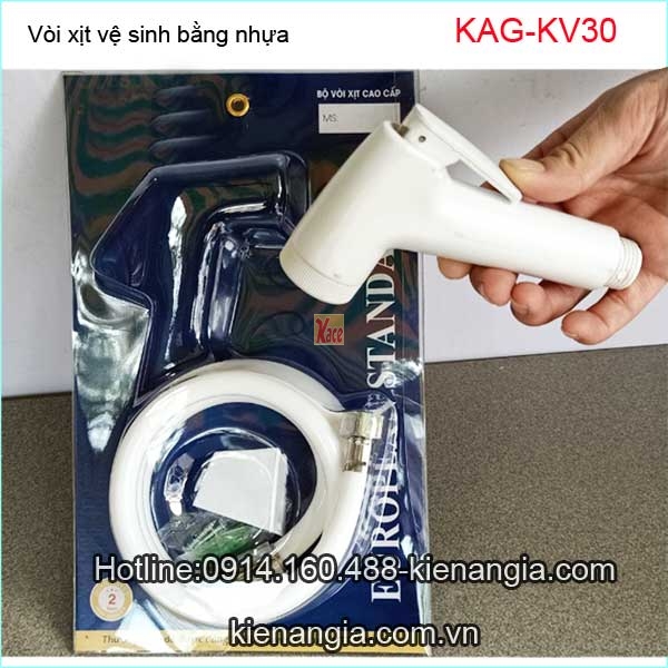 Vòi xịt vệ sinh bằng nhựa giá rẻ KAG-KV30