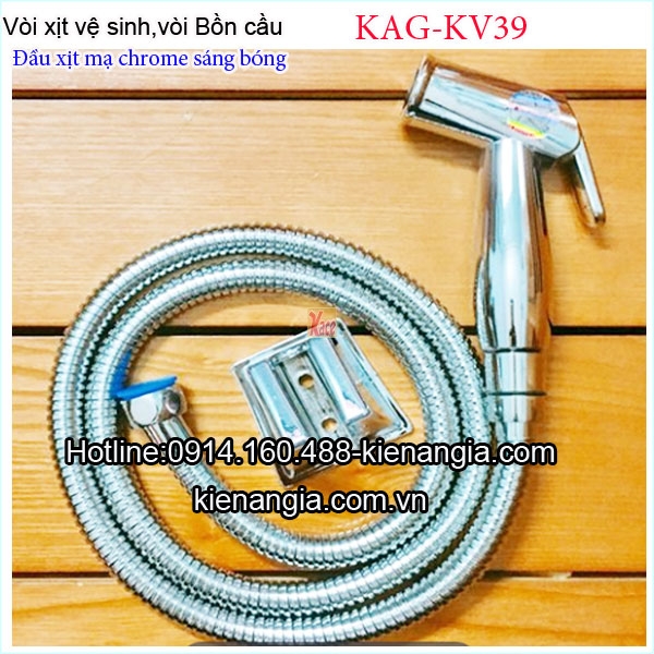 Vòi xịt vệ sinh màu chrome sáng bóng KAG-KV39