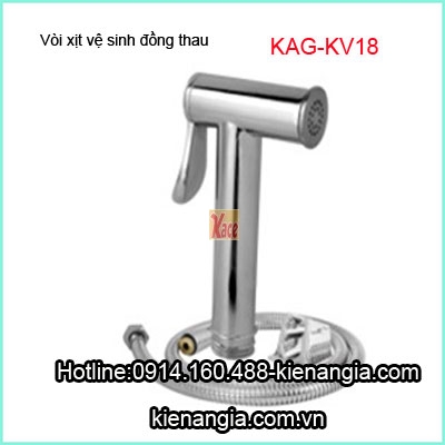 Vòi xịt vệ sinh đồng thau sáng bóng cực bền KAG-KV18