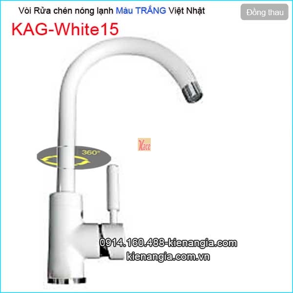 Vòi bếp màu trắng hiện đại KAG-White15