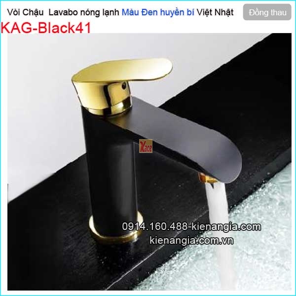 Vòi chậu lavabo đồng màu đen KAG-Black41