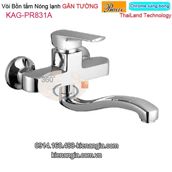 Vòi bồn tắm nóng lạnh inox sus304 Thailand-Proxia KAG-PR831A