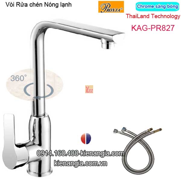 Vòi rửa chén nóng lạnh Thailand-Proxia KAG-PR827