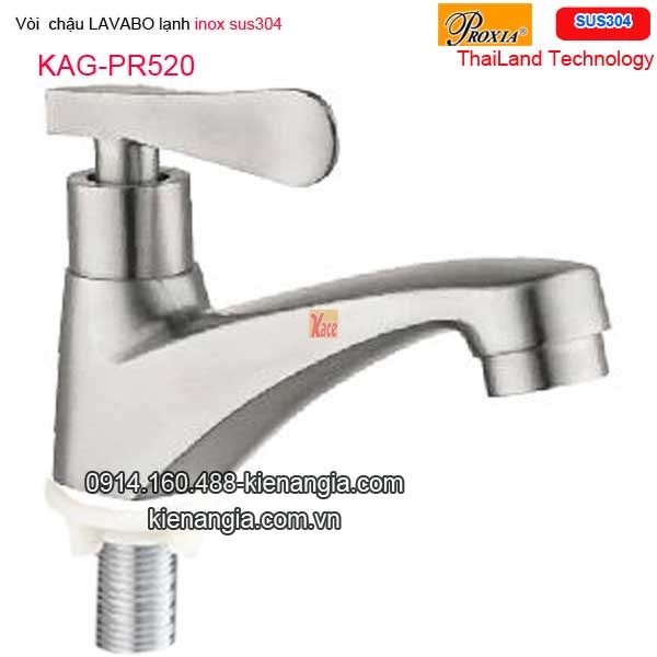 Vòi lạnh lavabo inox sus304 Thailand-Proxia KAG-PR520