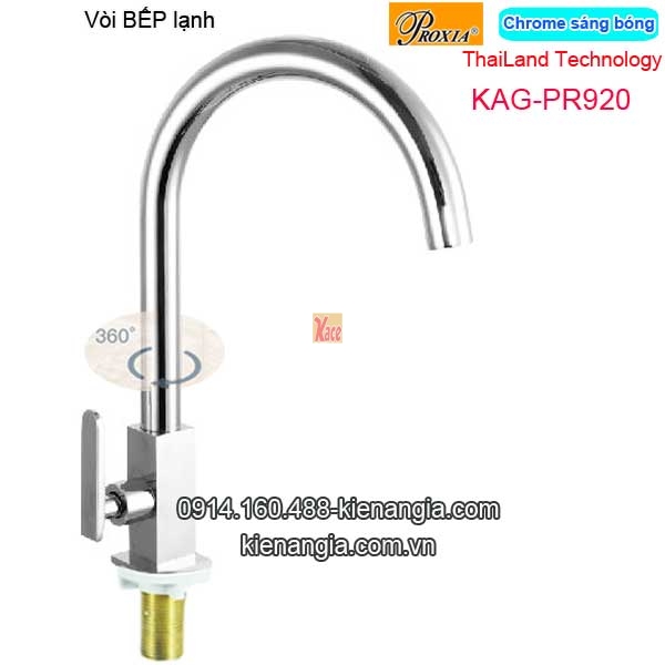 Vòi bếp lạnh thân vuông Thailand-Proxia KAG-PR920
