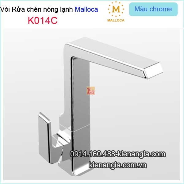 Vòi rửa chén vuông nóng lạnh Malloca-K014C