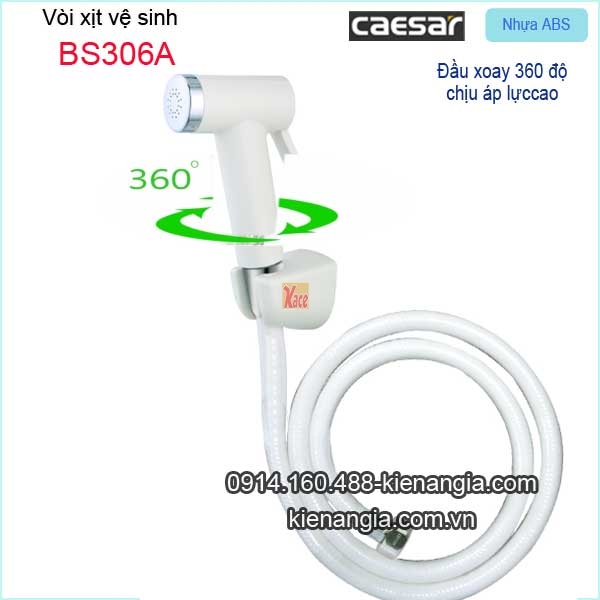 Vòi xịt vệ sinh chịu áp lực Caesar BS306A