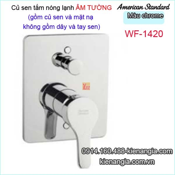Vòi củ sen tắm âm tường nóng lạnh American standard-WF-1420