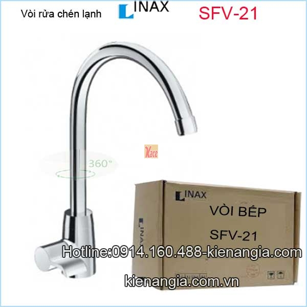 Vòi rửa chén lạnh,vòi bếp cao cấp Inax-SFV-21