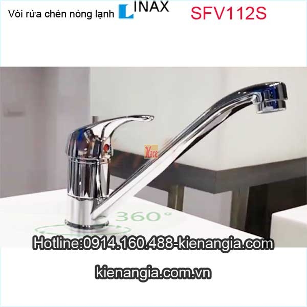 Vòi rửa chén nóng lạnh tay gật gù Inax-SFV-112S