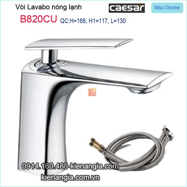 Vòi chậu âm bàn Caesar,vòi nóng lạnh cao cấp lavabo Caesar-B820CU