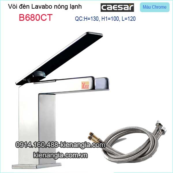 Vòi đèn lavabo âm bàn cao cấp Caesar-B680CT