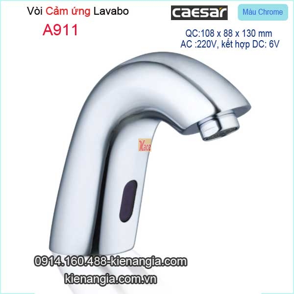 Vòi cảm ứng,vòi lavabo tự động Caesar-A911