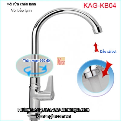 Vòi rửa chén lạnh,vòi bếp KAG-KB04