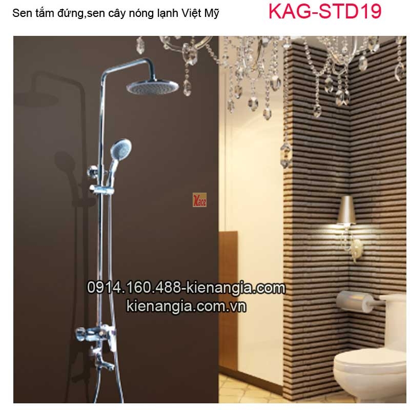 Sen tắm đứng,sen cây nóng lạnh Việt Mỹ KAG-STD19