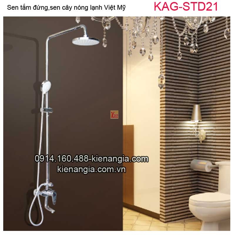 Sen tắm đứng,sen cây nóng lạnh Việt Mỹ KAG-STD21