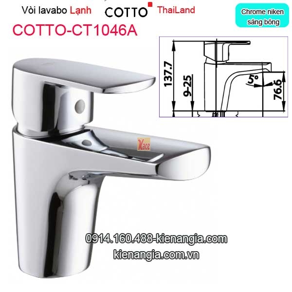 Vòi lạnh chậu lavabo Thailand COTTO-CT1046A