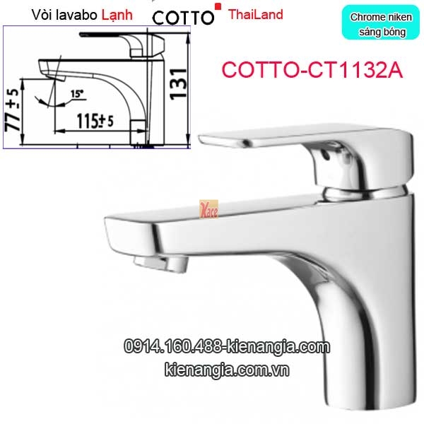 Vòi lạnh chậu lavabo Thailand COTTO-CT1132A