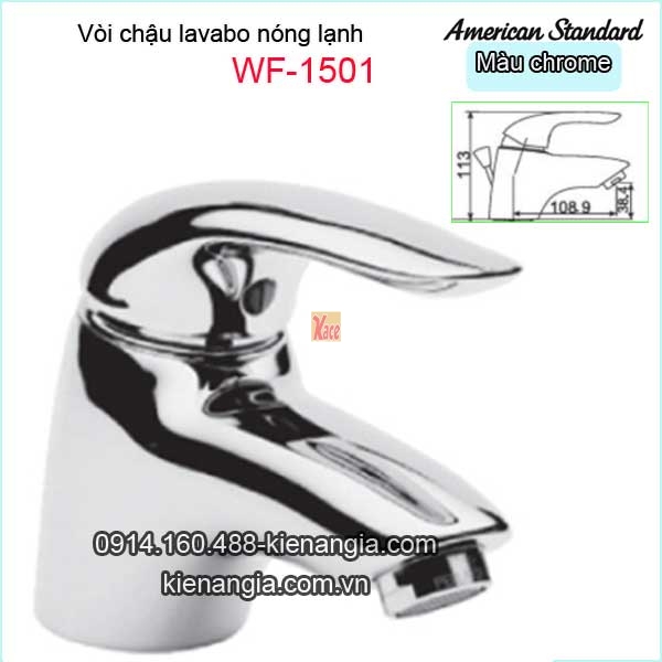 Vòi chậu lavabo nóng lạnh American-standard WF-1501