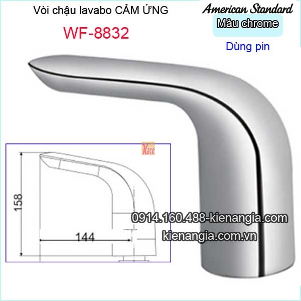 Vòi  lavabo cảm ứng dùng pin American Standard-WF-8832