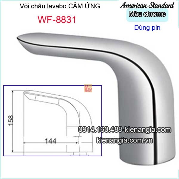Vòi  lavabo cảm ứng dùng pin American-Standard-WF-8831