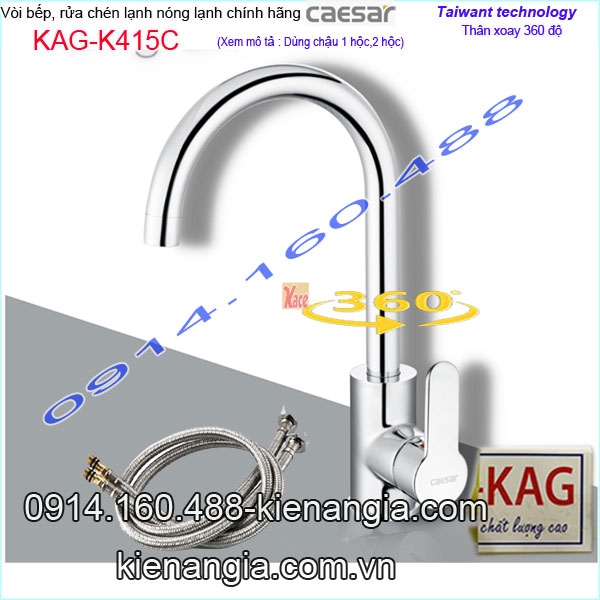 KAG-K415C-Voi-bep-xoay-360-do-nong-lanh-chinh-hang-Caesar-KAG-K415C-1