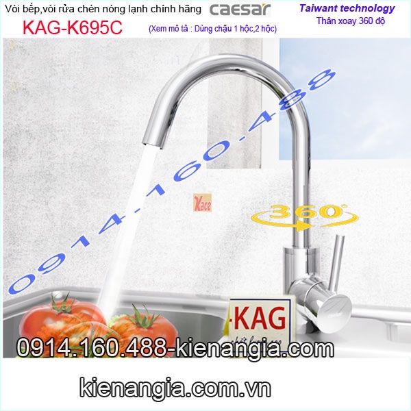 KAG-K695C--Voi-rua-chen-xoay-360-do-nong-lanh-chinh-hang-Caesar-KAG-K695C-2