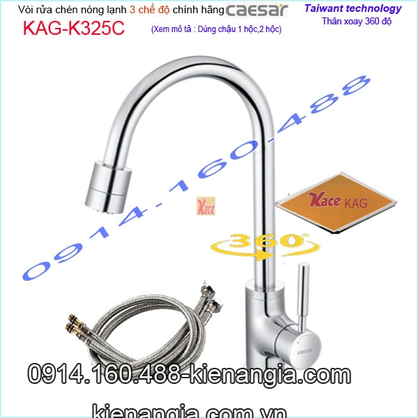 KAG-K325C-Voi-rua-chen-3-che-do-xoay-360-do-nong-lanh-chinh-hang-Caesar-KAG-K325C-1