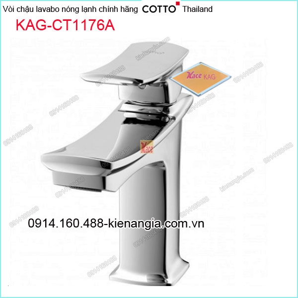 Vòi chậu lavabo nóng lạnh COTTO Made in Thailand KAG-CT1176A