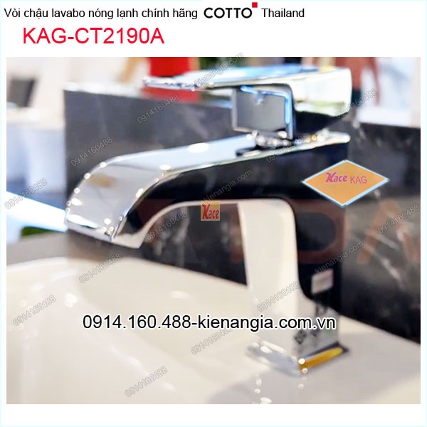 Vòi chậu lavabo nóng lạnh COTTO Made in Thailand KAG-CT2190A