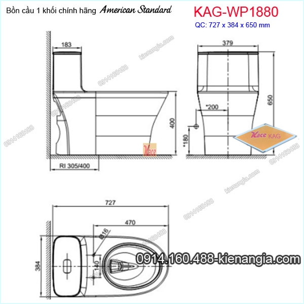 KAG-WP1880-Bon-cau-1-khoi-American-Standard-KAG-WP1880-kich-thuoc-lap-dat