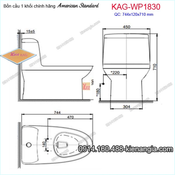 KAG-WP1830-Bon-cau-1-khoi-American-Standard-KAG-WP1830-kich-thuoc-lap-dat