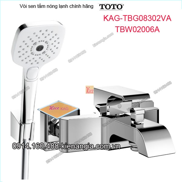 Vòi sen tắm nóng lạnh TOTO chính hãng KAG-TBG08302VA02006A