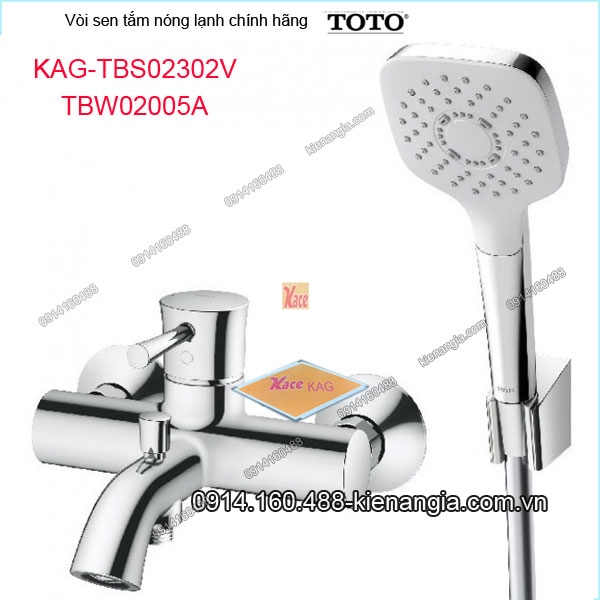 Vòi sen tắm nóng lạnh TOTO chính hãng  KAG-TBS02302VTBW02005A
