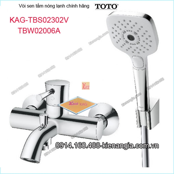 Vòi sen tắm nóng lạnh TOTO chính hãng  KAG-TBS02302VTBW02006A