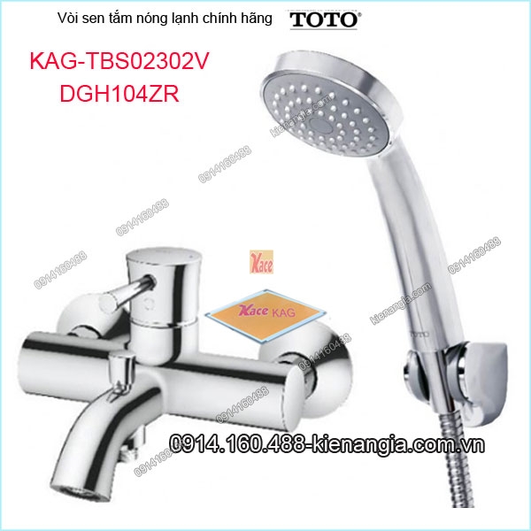 Vòi sen tắm nóng lạnh TOTO chính hãng KAG-TBS02302V104ZR