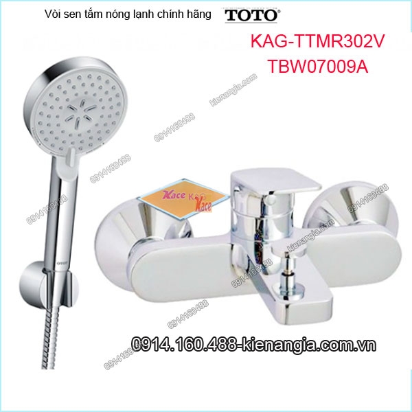 Vòi sen tắm nóng lạnh TOTO chính hãng KAG-TTMR302VTBW07009A