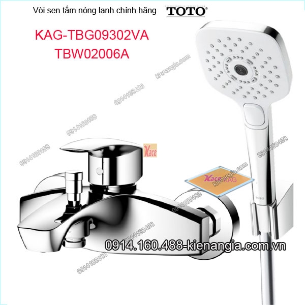Vòi sen tắm nóng lạnh TOTO chính hãng KAG-TBG09302VA02006A