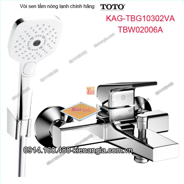 Vòi sen tắm nóng lạnh TOTO chính hãng KAG-TBG10302VA02006A