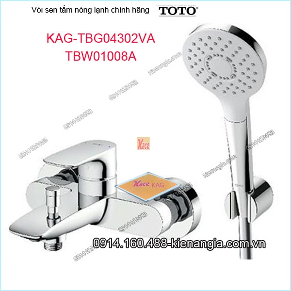 Vòi sen tắm nóng lạnh TOTO chính hãng KAG-TBG04302VA01008A