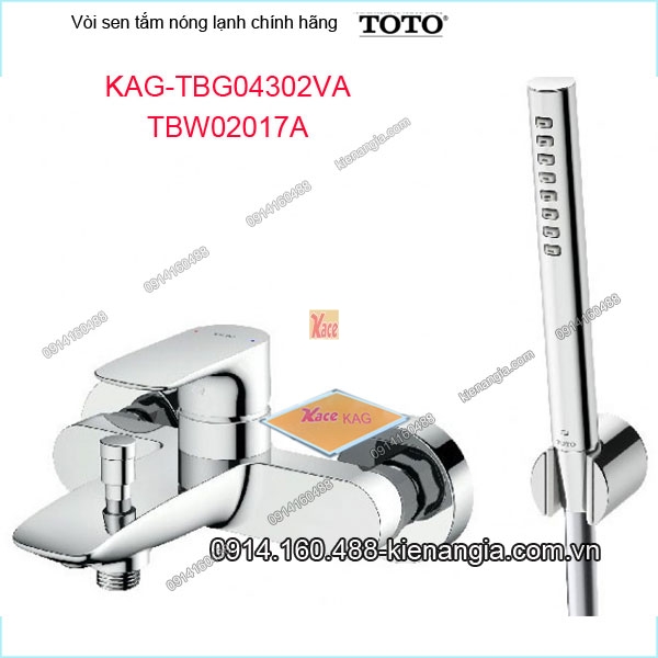 Vòi sen tắm nóng lạnh TOTO chính hãng KAG-TBG04302VA02017A