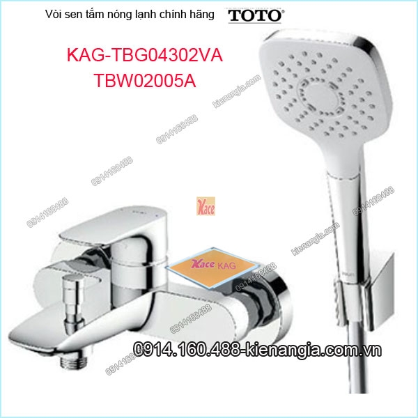 Vòi sen tắm nóng lạnh TOTO chính hãng KAG-TBG04302VA02005A
