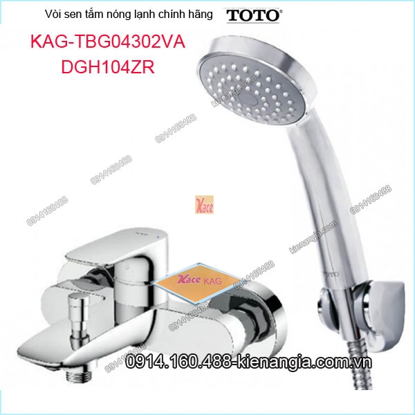 Vòi sen tắm nóng lạnh TOTO chính hãng KAG-TBG04302VADGH104ZR