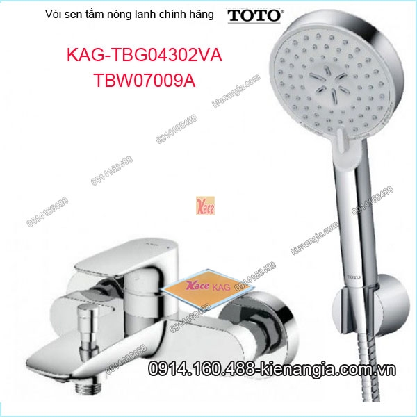 Vòi sen tắm nóng lạnh TOTO chính hãng KAG-TBG04302VA07009A