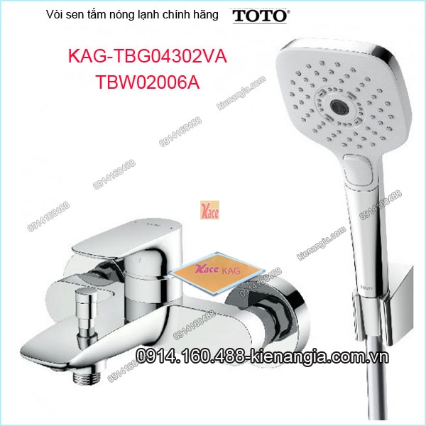 Vòi sen tắm nóng lạnh TOTO chính hãng KAG-TBG04302VA02006A