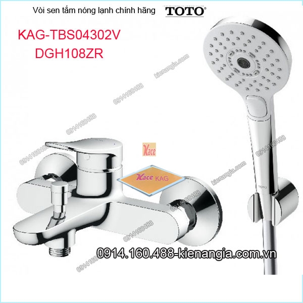 Vòi sen tắm nóng lạnh TOTO chính hãng KAG-TBS04302V108ZR