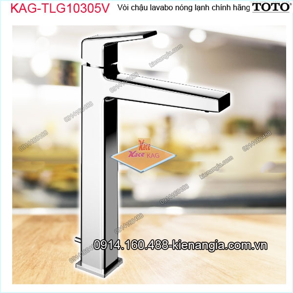Vòi chậu lavabo ĐẶT BÀN nóng lạnh chính hãng TOTO KAG-TLG10305V