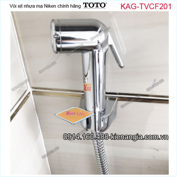 Vòi xịt vệ sinh Chrome chính hãng TOTO KAG-TVCF201
