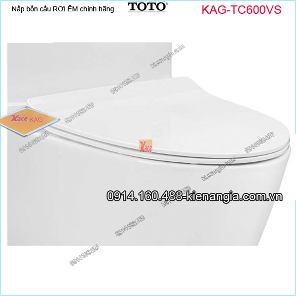 Nắp bồn cầu rơi êm chính hãng TOTO KAG-TC600VS