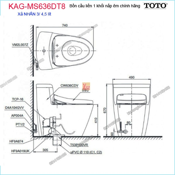 KAG-MS636DT8-Bon-cau-lien-1-khoi-TOTO-chinh-hang-KAG-MS636DT8-kich-thuoc-lap-dat